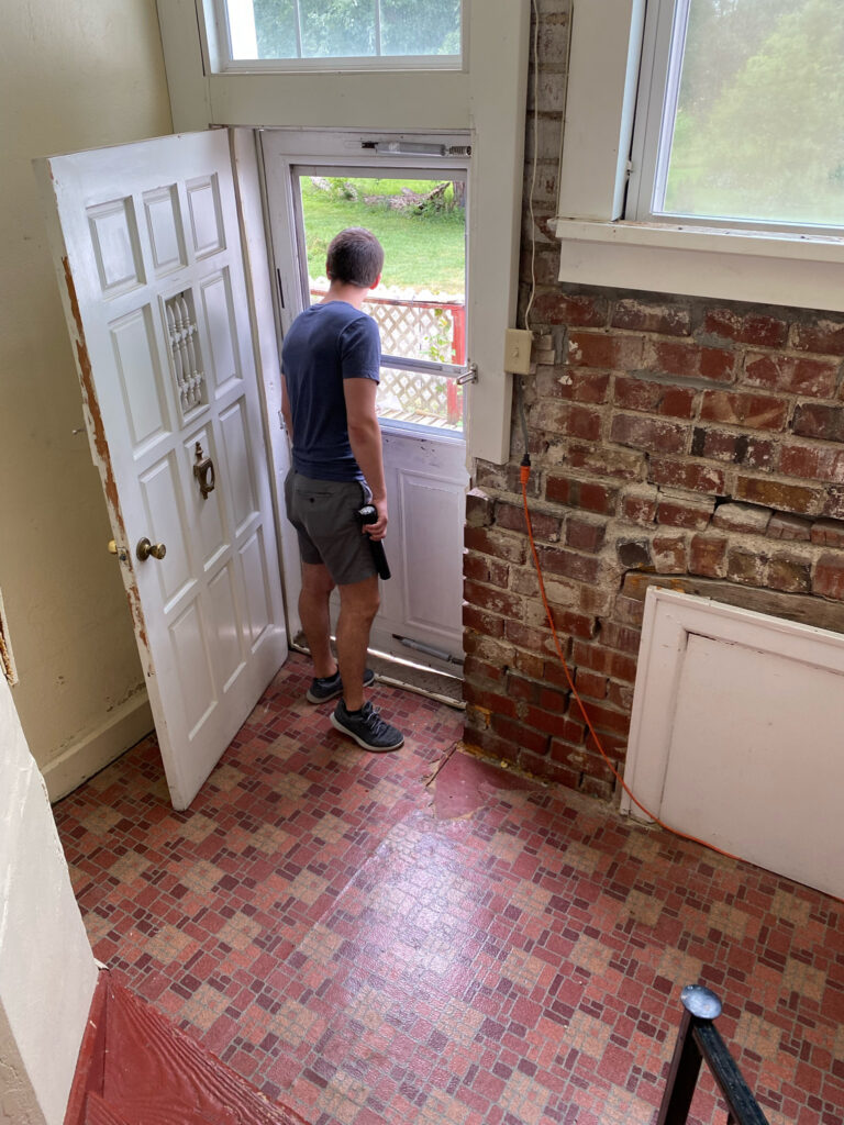 sean inside schoolhouse august 2021