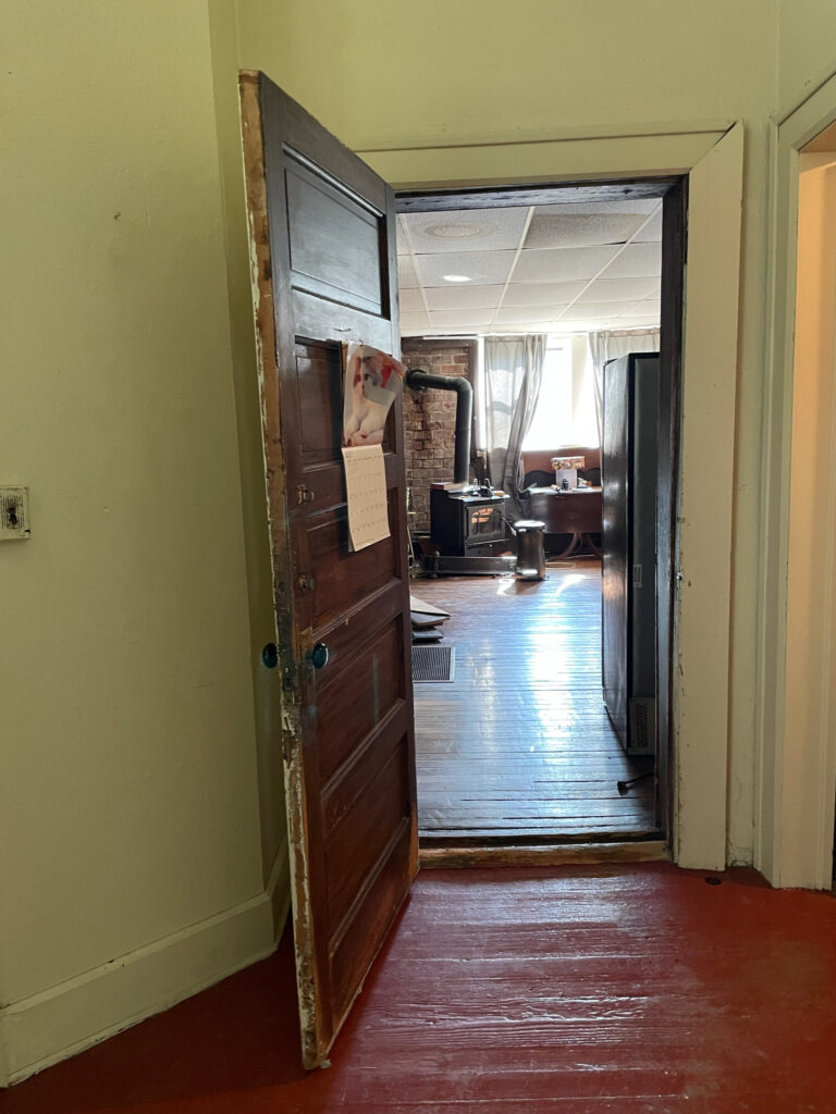 hallway in old schoolhouse