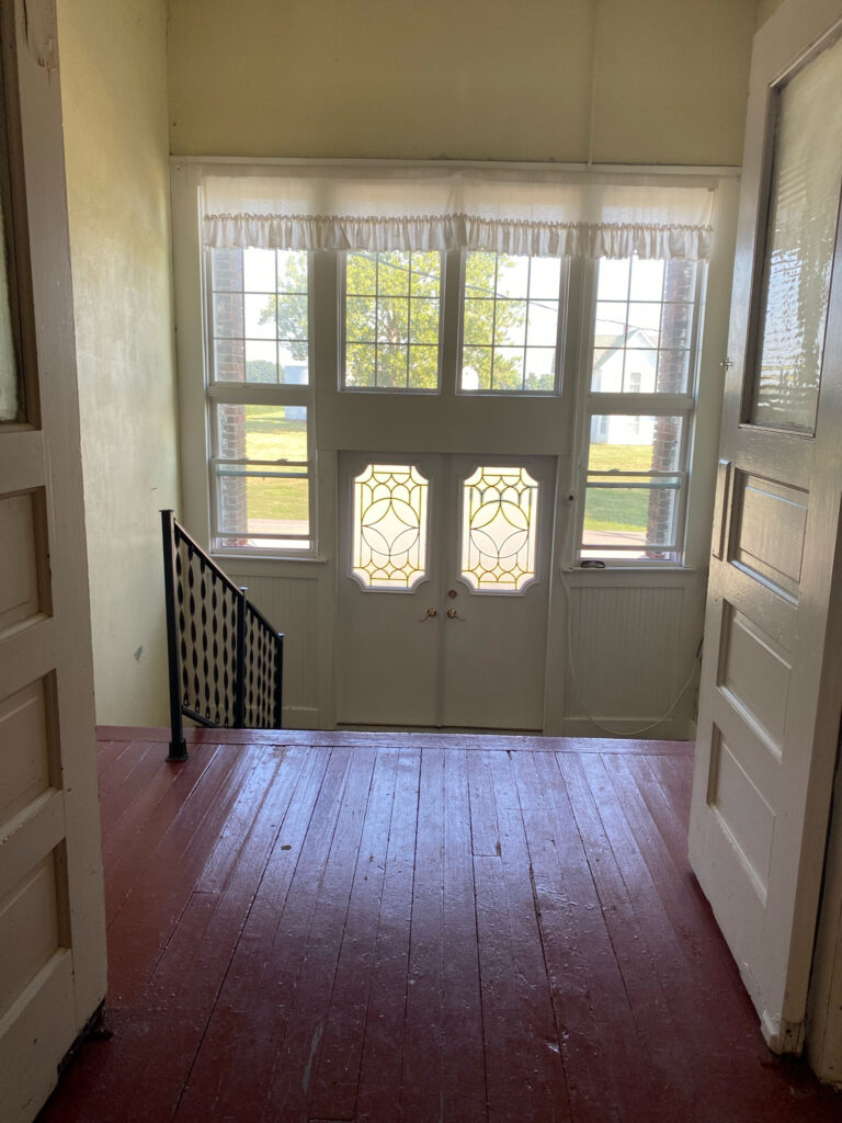 inside old schoolhouse