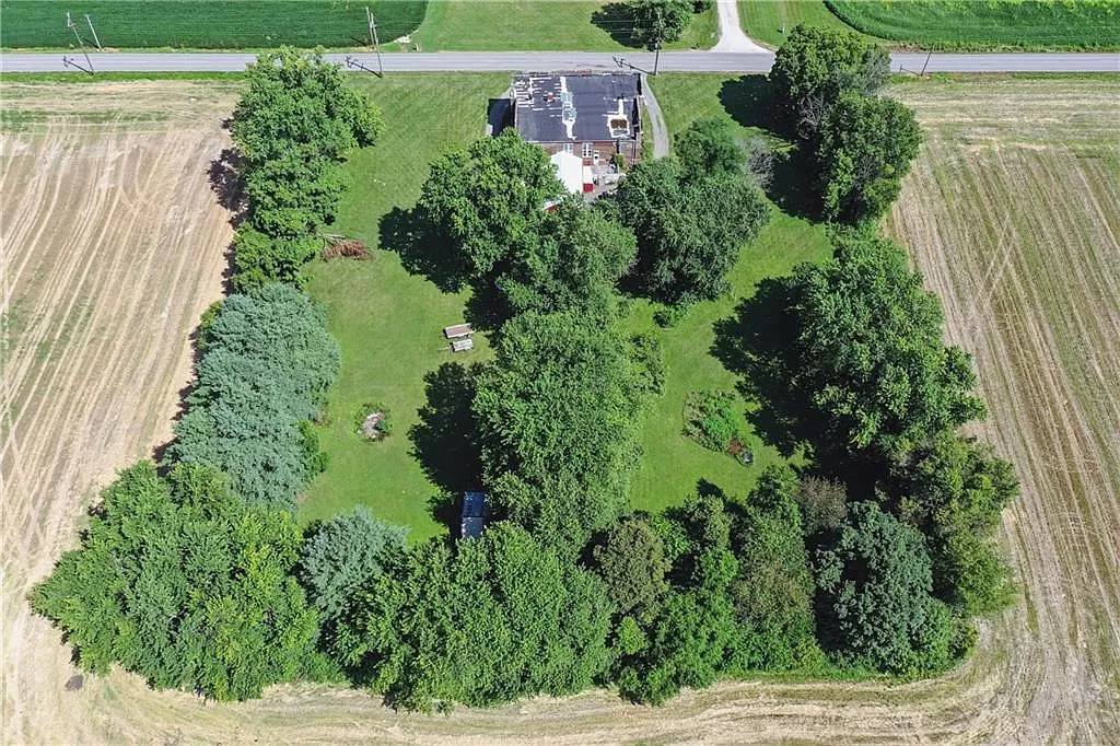 back aerial old schoolhouse franklin indiana